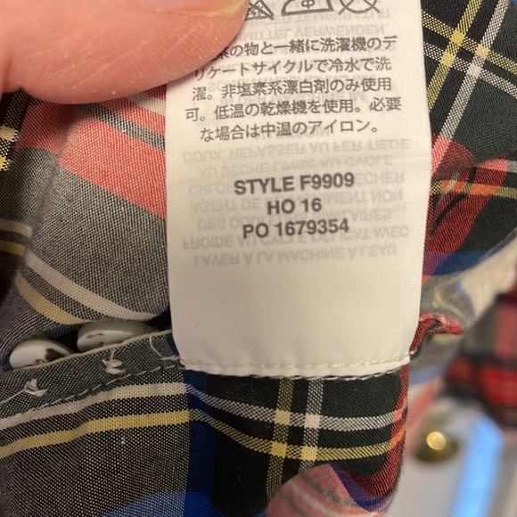 J.Crew - Tartan -Button down shirt - 6Tall - Picture 9 of 17